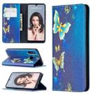 For Huawei P30 Lite Colored Drawing Pattern Invisible Magnetic Horizontal Flip PU Leather Case with Holder & Card Slots & Wallet(Gold Butterflies) - 1