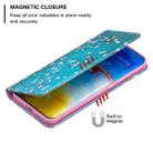 For Huawei P40 Pro Colored Drawing Pattern Invisible Magnetic Horizontal Flip PU Leather Case with Holder & Card Slots & Wallet(Plum Blossom) - 5
