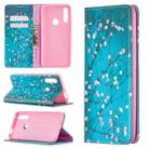 For Huawei P smart Z Colored Drawing Pattern Invisible Magnetic Horizontal Flip PU Leather Case with Holder & Card Slots & Wallet(Plum Blossom) - 1