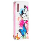 For Huawei P smart Z Colored Drawing Pattern Invisible Magnetic Horizontal Flip PU Leather Case with Holder & Card Slots & Wallet(Two Butterflies) - 3