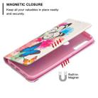 For Huawei P smart Z Colored Drawing Pattern Invisible Magnetic Horizontal Flip PU Leather Case with Holder & Card Slots & Wallet(Two Butterflies) - 5