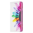For Huawei Y5 (2019) Colored Drawing Pattern Invisible Magnetic Horizontal Flip PU Leather Case with Holder & Card Slots & Wallet(Sun Flower) - 2