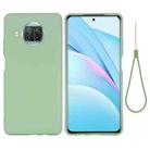 For Xiaomi Mi 10T Lite 5G Pure Color Liquid Silicone Shockproof Full Coverage Case(Green) - 1