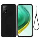 For Xiaomi Mi 10T / 10T Pro 5G / Redmi K30T / Redmi K30S Pure Color Liquid Silicone Shockproof Full Coverage Case(Black) - 1