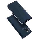 For OnePlus Nord N100 DUX DUCIS Skin Pro Series Horizontal Flip PU + TPU Leather Case with Holder & Card Slots(Blue) - 1