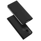 For OnePlus Nord N100 DUX DUCIS Skin Pro Series Horizontal Flip PU + TPU Leather Case with Holder & Card Slots(Black) - 1