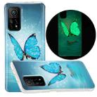 For Xiaomi Mi 10T 5G & 10T Pro 5G Luminous TPU Mobile Phone Protective Case(Butterfly) - 1