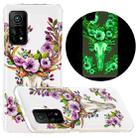 For Xiaomi Mi 10T 5G & 10T Pro 5G Luminous TPU Mobile Phone Protective Case(Flower Deer) - 1