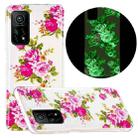 For Xiaomi Mi 10T 5G & 10T Pro 5G Luminous TPU Mobile Phone Protective Case(Rose Flower) - 1