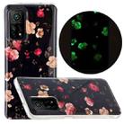 For Xiaomi Mi 10T 5G & 10T Pro 5G Luminous TPU Mobile Phone Protective Case(Black Background Rose) - 1