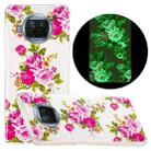 For Xiaomi Mi 10T Lite 5G Luminous TPU Mobile Phone Protective Case(Rose Flower) - 1
