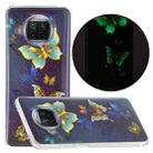 For Xiaomi Mi 10T Lite 5G Luminous TPU Mobile Phone Protective Case(Double Butterfly) - 1