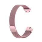 For Fitbit Inspire 2 Milanese  Watch Band, Size:S(Rose Pink) - 1