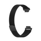 For Fitbit Inspire 2 Milanese  Watch Band, Size:L(Black) - 1