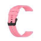 For Huawei Watch GT 2 42mm Silicone  Watch Band with Black Buckle(Pink) - 1