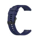 For Huawei Watch GT 2 42mm Silicone  Watch Band with Black Buckle(Midnight Blue) - 1