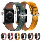 Genuine Leather Watch Bands For Apple Watch Series 7 45mm / 6 & SE & 5 & 4 44mm / 3 & 2 & 1 42mm(Red) - 5