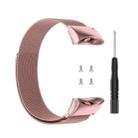 For Garmin Forerunner 45 / 45S / Swim 2 Milanese Watch Band(Rose Pink) - 1