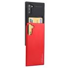 For Galaxy Note 10 MERCURY GOOSPERY SKY SLIDE BUMPER TPU + PC Case with Card Slot(Red) - 1