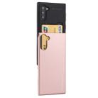 For Galaxy Note 10 MERCURY GOOSPERY SKY SLIDE BUMPER TPU + PC Case with Card Slot(Rose Gold) - 1