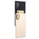 For Galaxy Note 10+ MERCURY GOOSPERY SKY SLIDE BUMPER TPU + PC Case with Card Slot(Gold) - 1