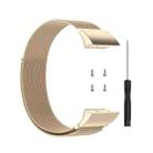 For Garmin Forerunner 35 / 30 Milanese Watch Band(Champagne Gold) - 1