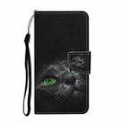 For Huawei P Smart 2021 / Y7a Colored Drawing Pattern Horizontal Flip Leather Case with Holder & Card Slots & Wallet(Black Cat) - 2