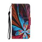 For Huawei P Smart 2021 / Y7a Colored Drawing Pattern Horizontal Flip Leather Case with Holder & Card Slots & Wallet(Colorful Flower) - 2