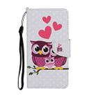 For Huawei P Smart 2021 / Y7a Colored Drawing Pattern Horizontal Flip Leather Case with Holder & Card Slots & Wallet(Cat Family) - 2