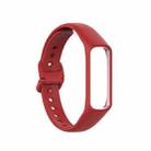 For Samsung Galaxy Fit 2 Silicone Watch Band(Red) - 1