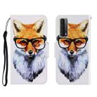 Colored Drawing Horizontal Flip Leather Case with Holder & Card Slot & Wallet For Huawei P Smart 2021 / Y7a(Fox) - 1