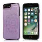 Double Buckle Mandala Pattern PU+TPU Protective Case with Card Slots & Holder & Photo Frame For iPhone 7 Plus / 8 Plus(Purple) - 1