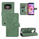 For Oukitel WP5 Solid Color Skin Feel Magnetic Buckle Horizontal Flip Calf Texture PU Leather Case with Holder & Card Slots & Wallet(Green) - 1