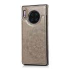For Huawei Mate 30 Double Buckle Mandala Pattern PU+TPU Protective Case with Card Slots & Holder & Photo Frame(Grey) - 2