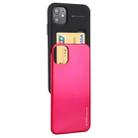 For iPhone 11 MERCURY GOOSPERY SKY SLIDE BUMPER TPU + PC Case with Card Slot(Rose Red) - 1