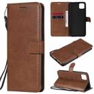 For OPPO Realme C11 Solid Color Horizontal Flip Protective Leather Case with Holder & Card Slots & Wallet & Photo Frame & Lanyard(Brown) - 1