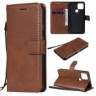 For Google Pixel 5 Solid Color Horizontal Flip Protective Leather Case with Holder & Card Slots & Wallet & Photo Frame & Lanyard(Brown) - 1