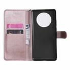 For Huawei Mate 40 Pro Solid Color Horizontal Flip Protective Leather Case with Holder & Card Slots & Wallet & Photo Frame & Lanyard(Rose Gold) - 5