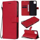 For Huawei Enjoy 20 5G Solid Color Horizontal Flip Protective Leather Case with Holder & Card Slots & Wallet & Photo Frame & Lanyard(Red) - 1