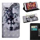 For Nokia 2.4 3D Painted Pattern Horizontal Flip TPU + PU Leather Case with Holder & Card Slots & Wallet & Lanyard(Husky) - 1