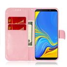For Galaxy A9 2018 Solid Color Colorful Magnetic Buckle Horizontal Flip PU Leather Case with Holder & Card Slots & Wallet & Lanyard(Pink) - 4
