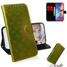 For Galaxy A10e / A20e Solid Color Colorful Magnetic Buckle Horizontal Flip PU Leather Case with Holder & Card Slots & Wallet & Lanyard(Gold) - 1