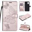For Samsung Galaxy M51 3D Butterflies Embossing Pattern Horizontal Flip Leather Case with Holder & Card Slot & Wallet(Rose Gold) - 1