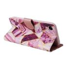 For iPhone XR Marble Bronzing Stitching Horizontal Flip PU Leather Case with Holder & Card Slots & Wallet & Photo Frame(Purple) - 5