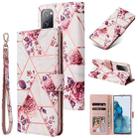 For Samsung Galaxy S20 FE Marble Bronzing Stitching Horizontal Flip PU Leather Case with Holder & Card Slots & Wallet & Photo Frame(Rose Gold) - 1