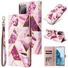 For Samsung Galaxy S20 FE Marble Bronzing Stitching Horizontal Flip PU Leather Case with Holder & Card Slots & Wallet & Photo Frame(Purple) - 1