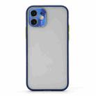 For iPhone 12 mini Full Coverage TPU + PC Protective Case with Metal Lens Cover (Blue Green) - 1