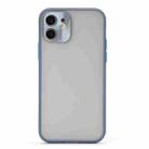 For iPhone 12 mini Full Coverage TPU + PC Protective Case with Metal Lens Cover (Blue Sky Blue) - 1