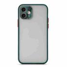 Full Coverage TPU + PC Protective Case with Metal Lens Cover For iPhone 12 Pro(Green Red) - 1