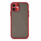 Full Coverage TPU + PC Protective Case with Metal Lens Cover For iPhone 12 Pro Max(Red Black Red) - 1